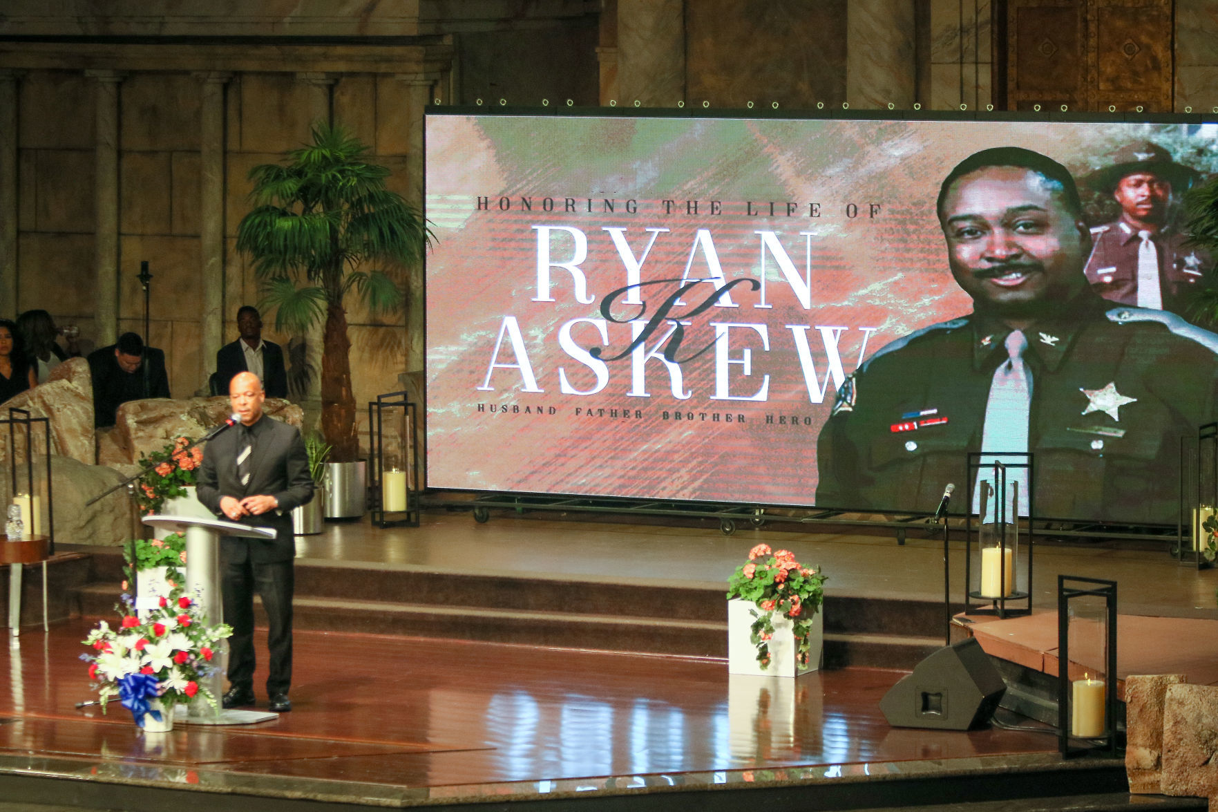 Visitation and funeral of retired Officer Ryan Askew